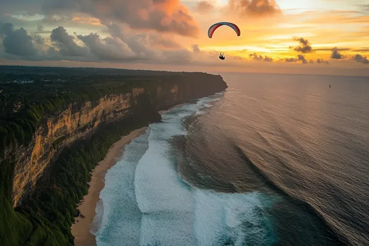 Bali Paraglidings Uluwatu Sunset